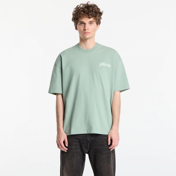 Tričko AllSaints Odyssey Ss Crew Graphic T-Shirt Spring Green M