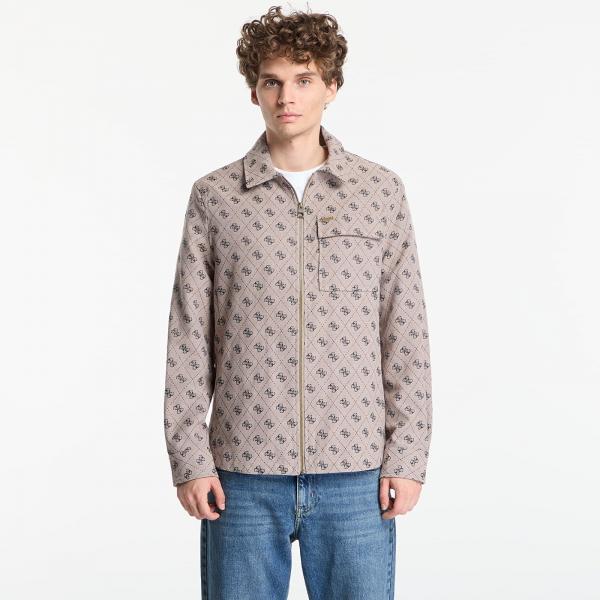 Bunda Guess Jeans 4G Shacket Canvas Jacq Velve L