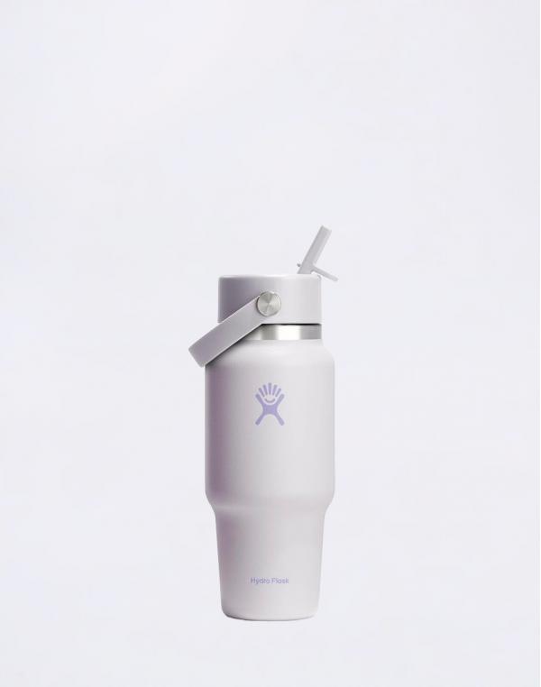 Hydro Flask Wide Mouth Travel Bottle with Flex Straw Cap (710 ml) Cloud Pink