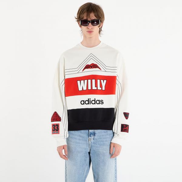 Mikina adidas x Willy Chavarria Ny Crewneck Sweatshirt Off White M