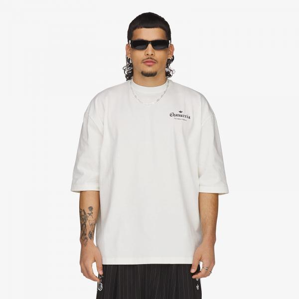 Tričko adidas Chavarria Logo Ss T-Shirt Off White M