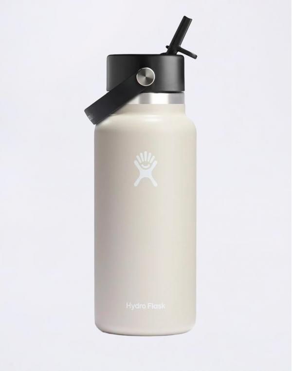 Hydro Flask Wide Mouth with Flex Straw Cap (946 ml) Oat