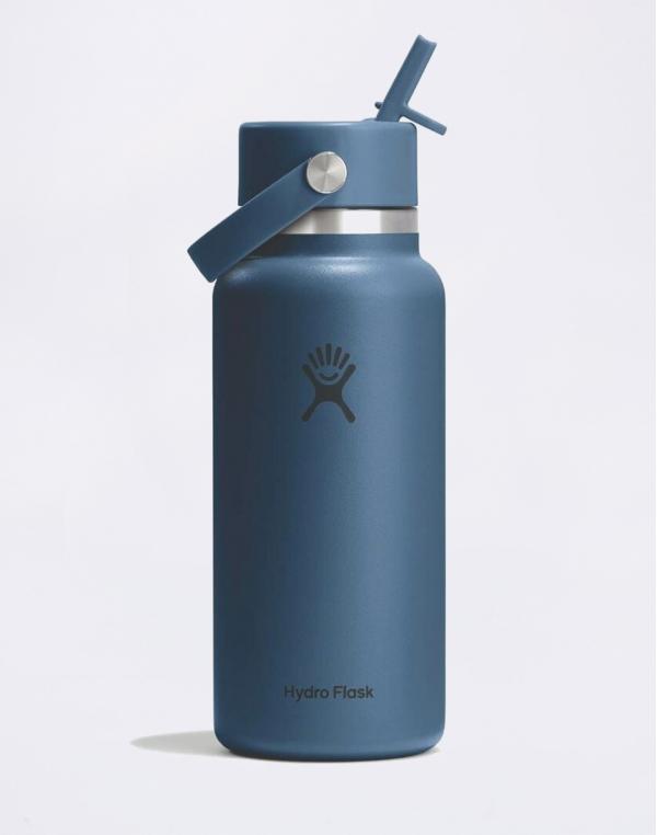 Hydro Flask Wide Mouth with Flex Straw Cap (946 ml) Harbor Blue