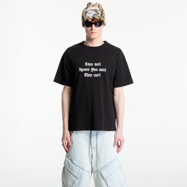 Tričko Palm Angels Statement Regular T-Shirt UNISEX Black/ Off White S