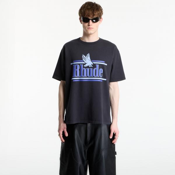 Tričko Rhude Rossa Tee Vintage Black/ Blue L