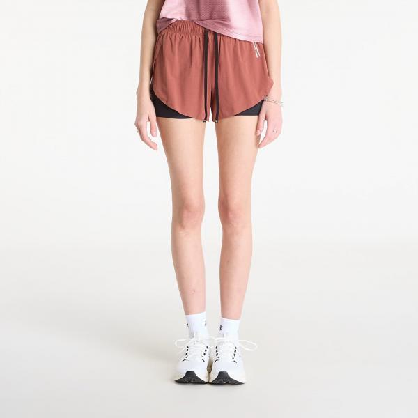 Šortky BANDIT Women's Vento™ 2in1 Run Short Mahogany/ Black XS