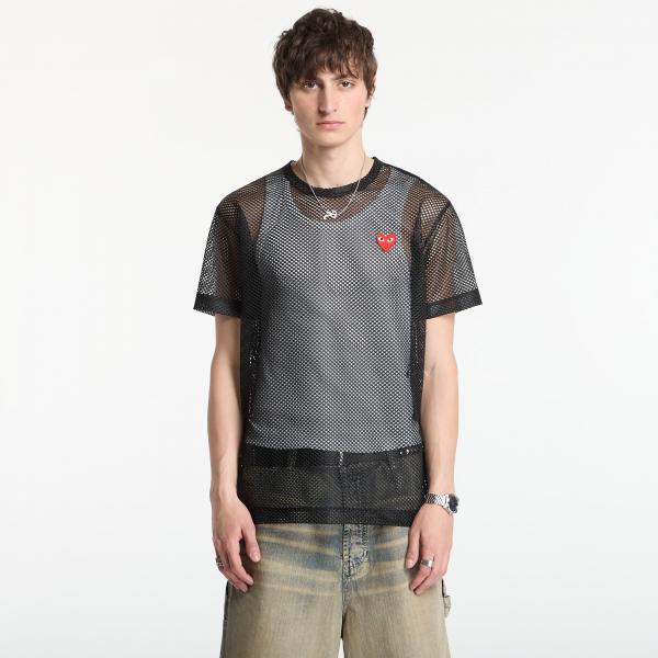 Tričko Comme des Garçons PLAY T-Shirt Red Emblem Black XXL
