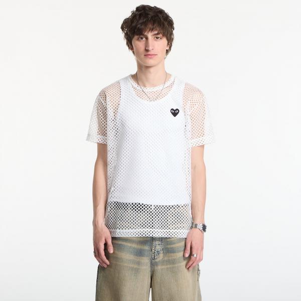 Tričko Comme des Garçons PLAY T-Shirt Red Emblem White XS