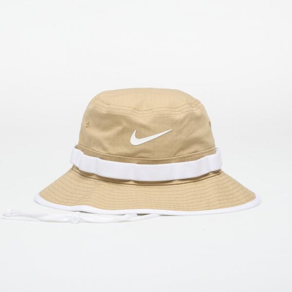 Klobouk Nike Apex Dri-FIT Bucket Hat Parachute Beige/ White/ Anthracite/ White S