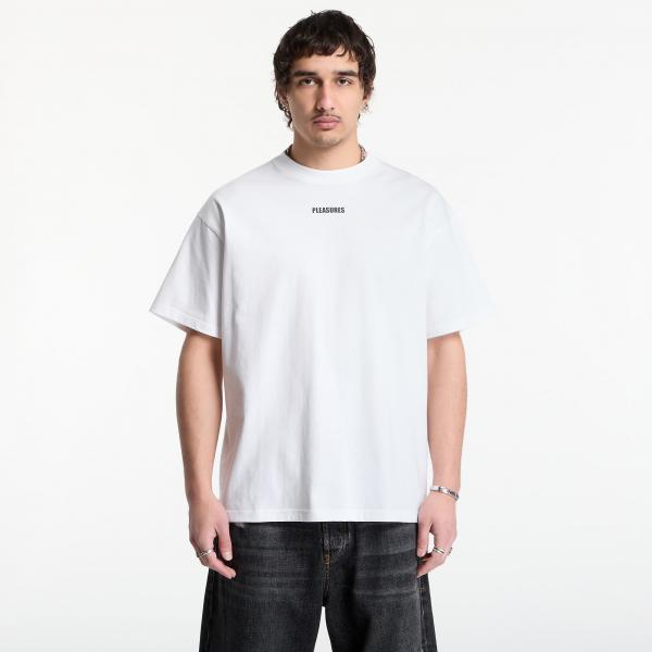 Tričko PLEASURES Wordmark T-Shirt White S