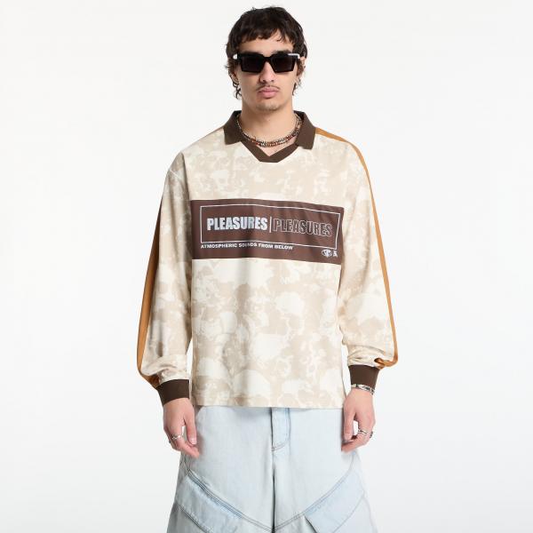 Tričko PLEASURES Despair Long Sleeve Jersey Ecru M