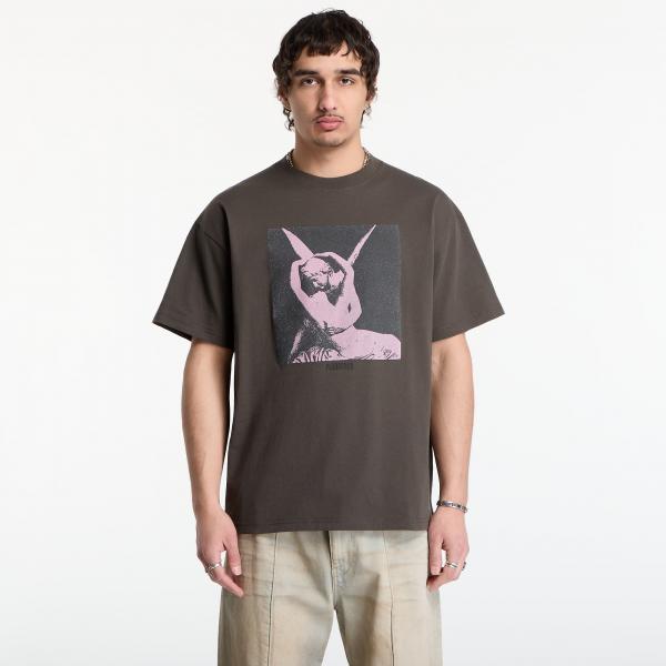 Tričko PLEASURES Angel T-Shirt Charcoal S