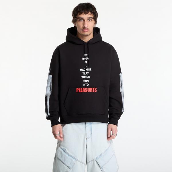 Mikina PLEASURES Machine Hoodie Black L