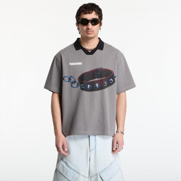 Tričko PLEASURES Pet Polo Charcoal S