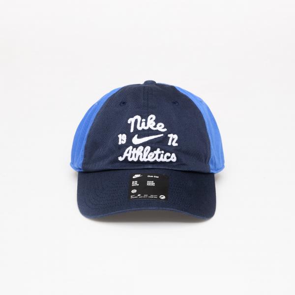 Kšiltovka Nike Club Unstructured Cap Obsidian/ Game Royal/ White S/M