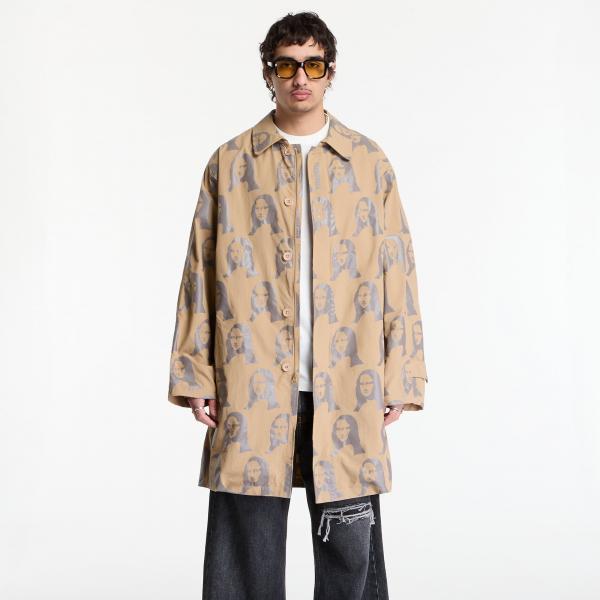 Kabát PLEASURES Mona Single Breasted Coat Beige S/M
