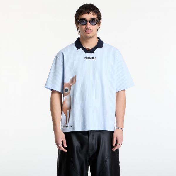 Tričko PLEASURES Pet Polo Blue M