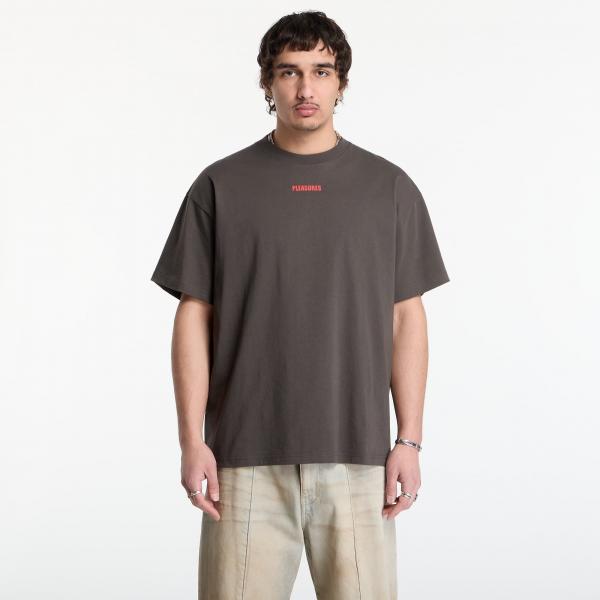 Tričko PLEASURES Wordmark T-Shirt Charcoal S