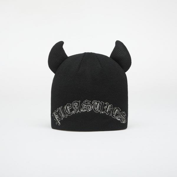 Čepice PLEASURES Horns Skully Black Universal