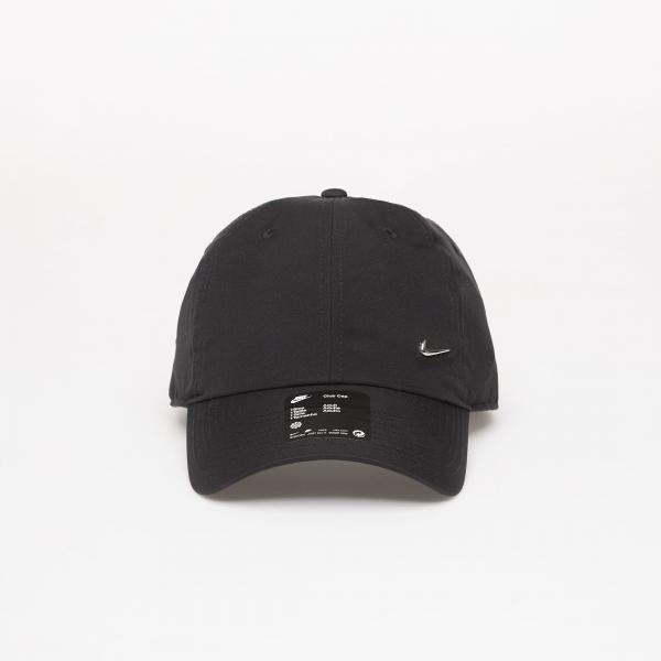 Kšiltovka Nike Dri-FIT Club Unstructured Metal Swoosh Cap Black/ Metallic Silver Universal