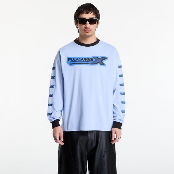 Tričko PLEASURES Pleasures X Long Sleeve Sky XL