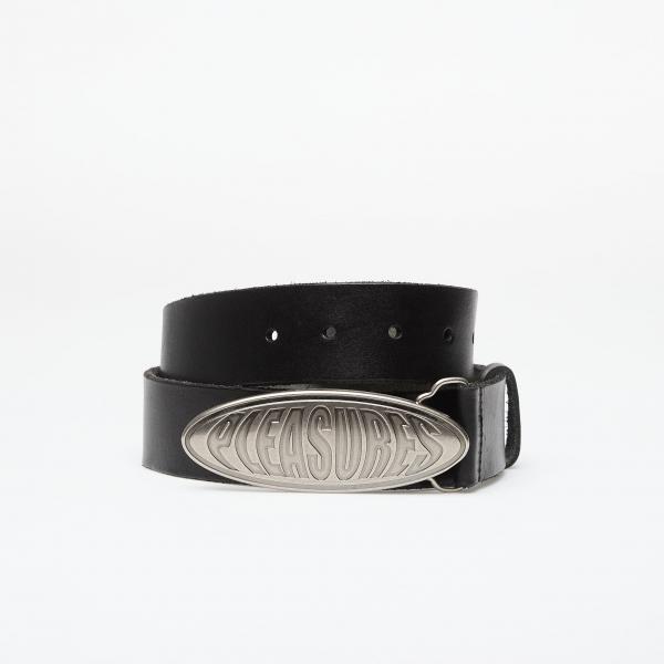 Pásek PLEASURES Bubble Logo Belt Black S/M