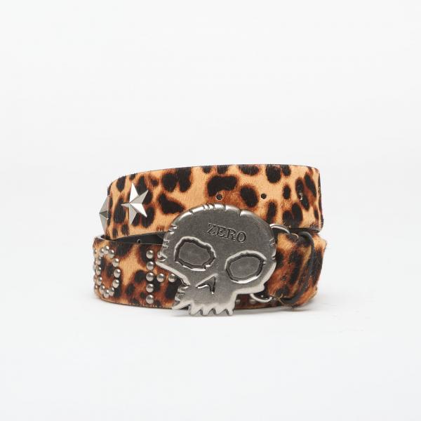 Pásek PLEASURES Leopard Studded Belt Leopard L/XL