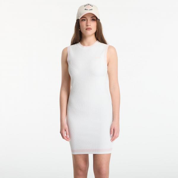 Šaty GUESS Gabry Cn Sl Short Dress Sweater Neige White XS