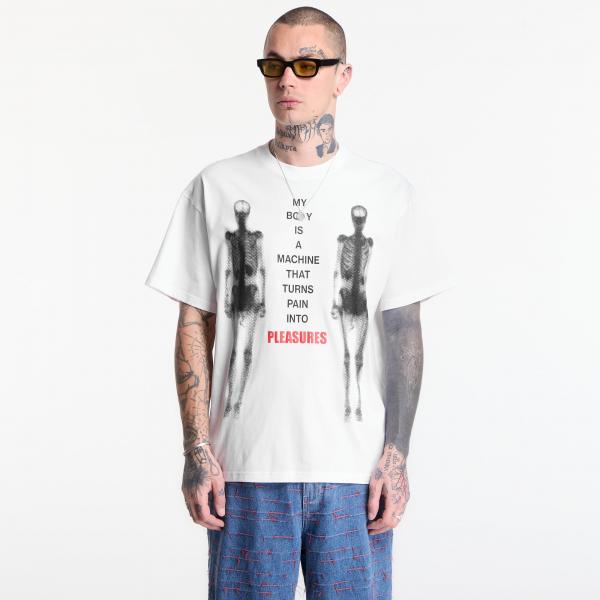 Tričko PLEASURES Machine T-Shirt White S