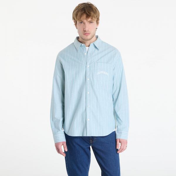 Košile Calvin Klein Jeans Ls Yd Stripe Washed Oxford Easy Shirt Wild Green XL
