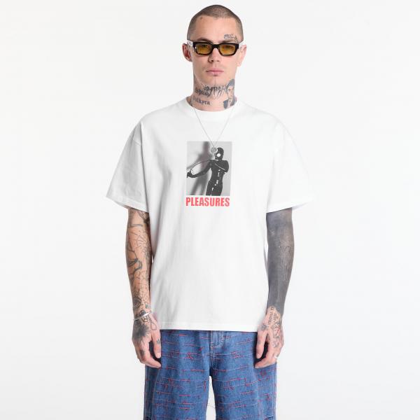 Tričko PLEASURES Whip T-Shirt White L