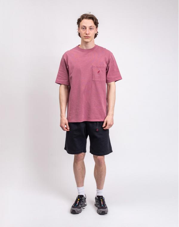 Tričko Gramicci One Point Tee Pigment Dyed RED PIGMENT
