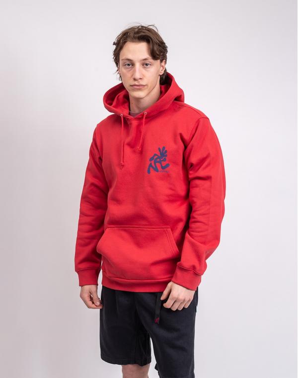 Gramicci Running Man Hooded Sweatshirt CRIMSON RED M