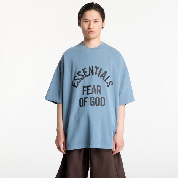Tričko Fear of God Essentials Campus 90'S Short Sleeve Tee Faded Coastal XXXL