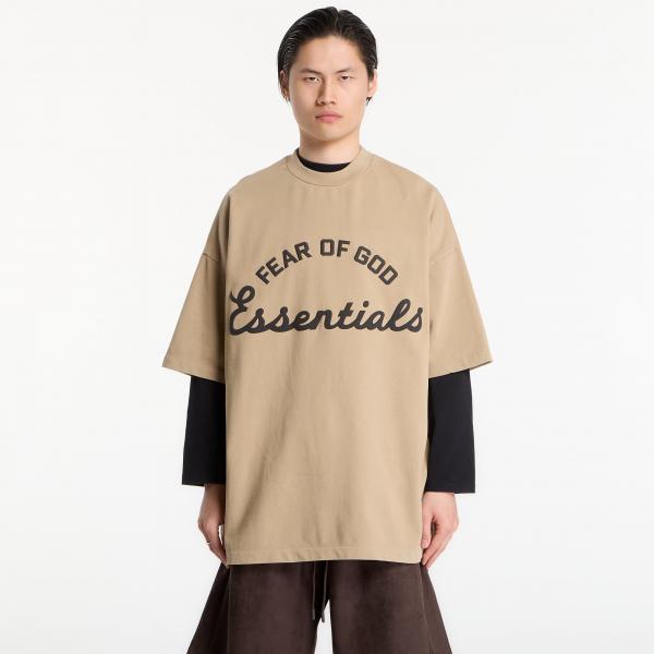 Tričko Fear of God Essentials Training 90'S Short Sleeve Tee Faded Dune XXL