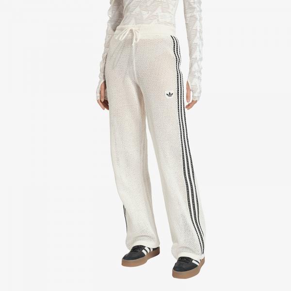 Kalhoty adidas Knitted Crochet Firebird Track Pants Off White M