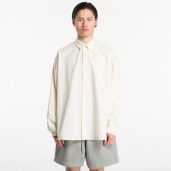 Košile Fear of God Essentials Signature Button Up Shirt Ivory M