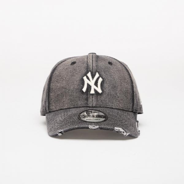Kšiltovka New Era 9FORTY MLB Acid Wash Denim New York Yankees Black Universal