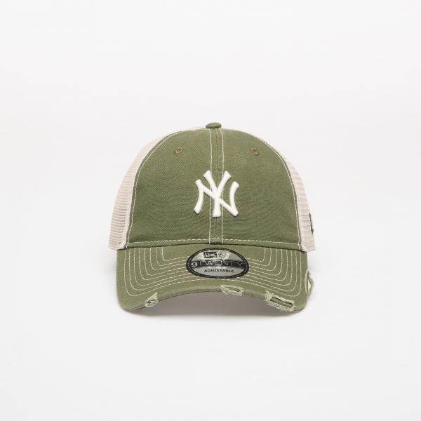 Kšiltovka New Era 9TWENTY Trucker MLB Cotton Canv New York Yankees New Olive Universal