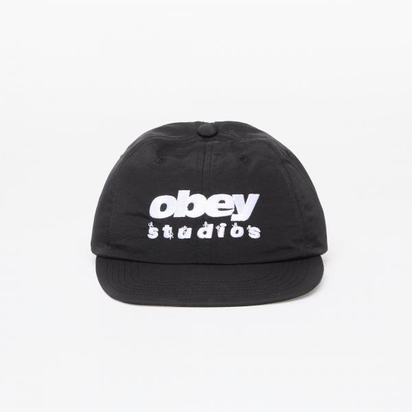 Kšiltovka OBEY Dance Studio Nylon 6 Pnl Black Universal