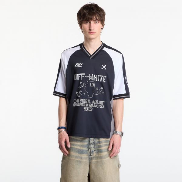 Dres Off-White Soccer V-Neck S/S T-Shirt 1 Black L