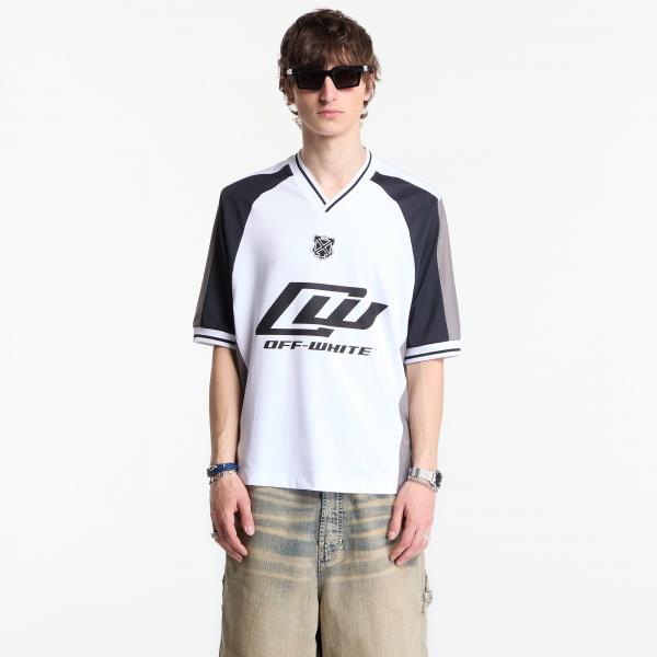 Dres Off-White Soccer V-Neck S/S T-Shirt 3 White M