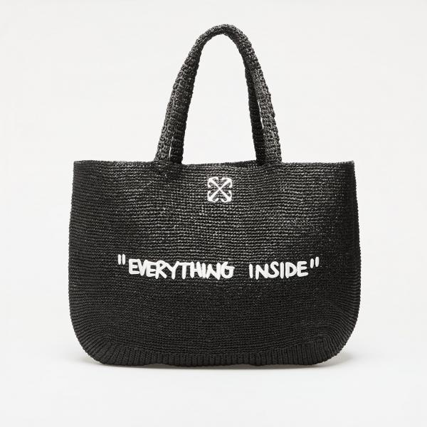 Taška Off-White Jitney Tote Quote Black Universal