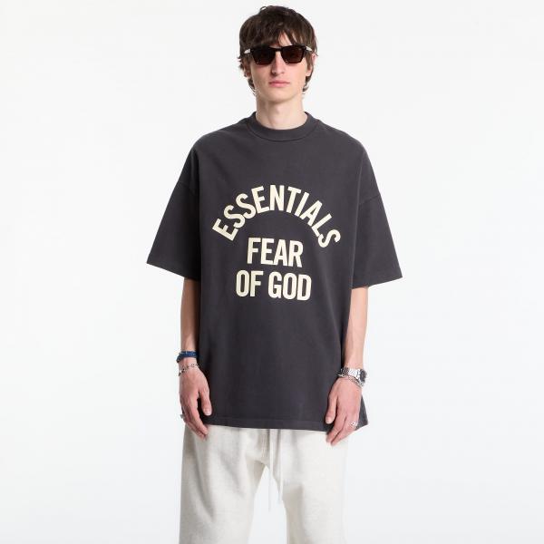 Tričko Fear of God Essentials Campus 90'S Short Sleeve Tee Faded Black S