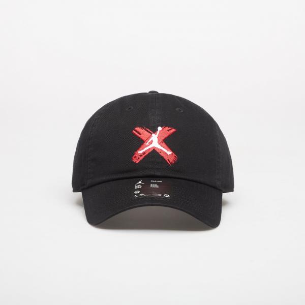 Kšiltovka Jordan Club Unstructured Curved-Bill Hat Black/ White S/M