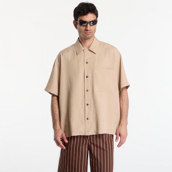 Košile Études Studio Camp Collar Shirt Beige 48