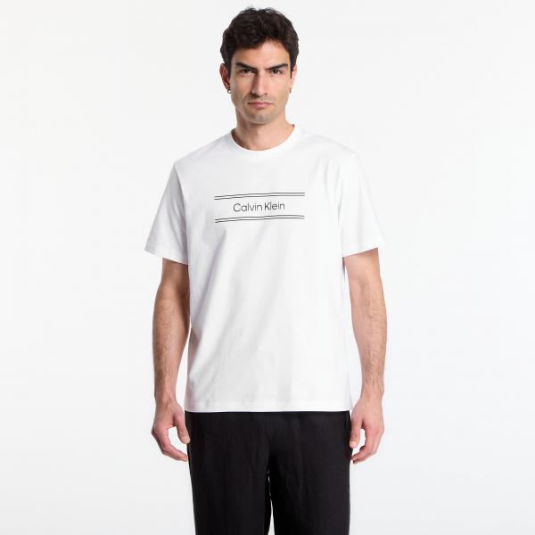 Tričko Calvin Klein Ss 20S Eu Spw Standard Graphic Tee Bright White XL