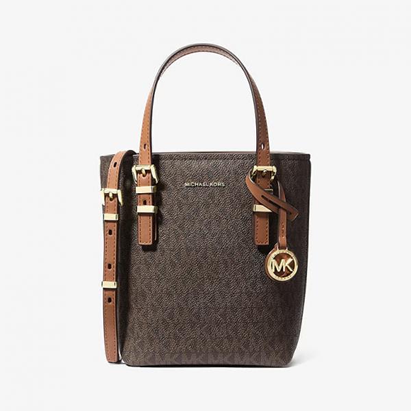 Kabelka Michael Kors Quinn Extra-Small Signature Logo And Leather Convertible Tote Bag Brown/ Acorn Universal