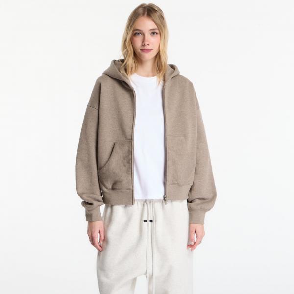 Mikina Fear of God Essentials Classic Full Zip Hoodie Homestead Heather M