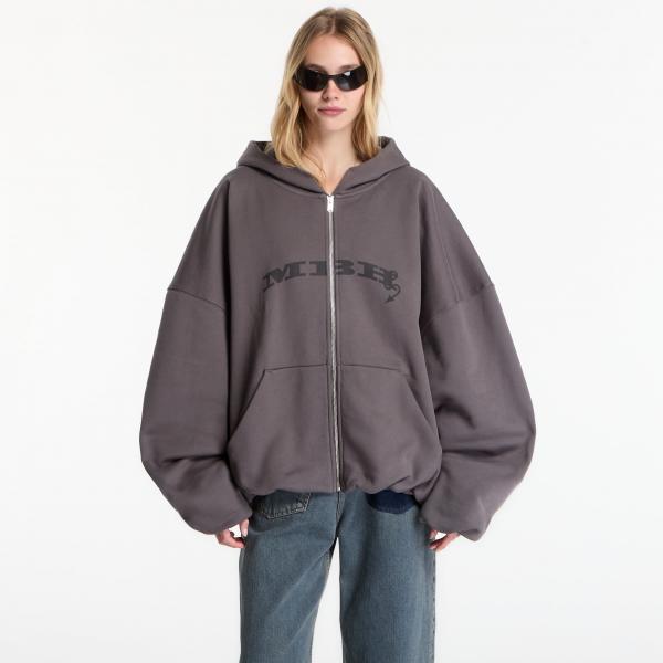 Mikina MISBHV Inflated Mbh Devil Zipped Hoodie UNISEX Washed Grey L